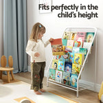 Keezi 6 Tiers Kids Bookshelf Magazine Rack Children Bookcase Organiser Foldable - Baby & Kids > Kid’s Furniture