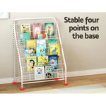 Keezi 6 Tiers Kids Bookshelf Magazine Rack Children Bookcase Organiser Foldable - Baby & Kids > Kid’s Furniture