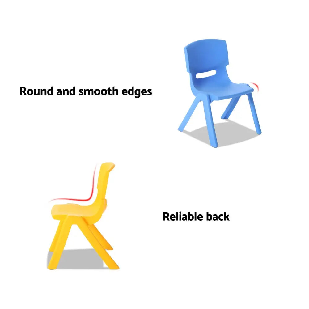 Keezi 9PCS Kids Table and Chairs Set Children Study Desk Furniture Plastic 8 Chairs - Baby & Kids > Kid’s Furniture