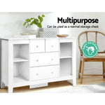 Keezi Baby Changing Table Diaper Station Drawers Chest Nursery Furniture - Baby & Kids > Kid’s Furniture
