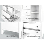 Keezi Baby Changing Table Diaper Station Drawers Chest Nursery Furniture - Baby & Kids > Kid’s Furniture