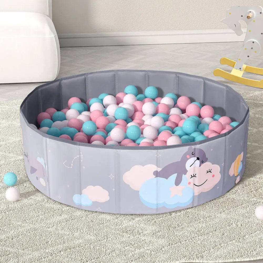 Keezi Kids Ball Pool Pit Toddler Ocean Play Foldable Child Playhouse Storage Bag - Home & Garden > Pool & Accessories
