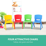 Keezi Kids Chairs Set Plastic Set of 4 Activity Study Chair 50KG - Baby & Kids > Kid’s Furniture