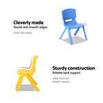 Keezi Kids Chairs Set Plastic Set of 4 Activity Study Chair 50KG - Baby & Kids > Kid’s Furniture