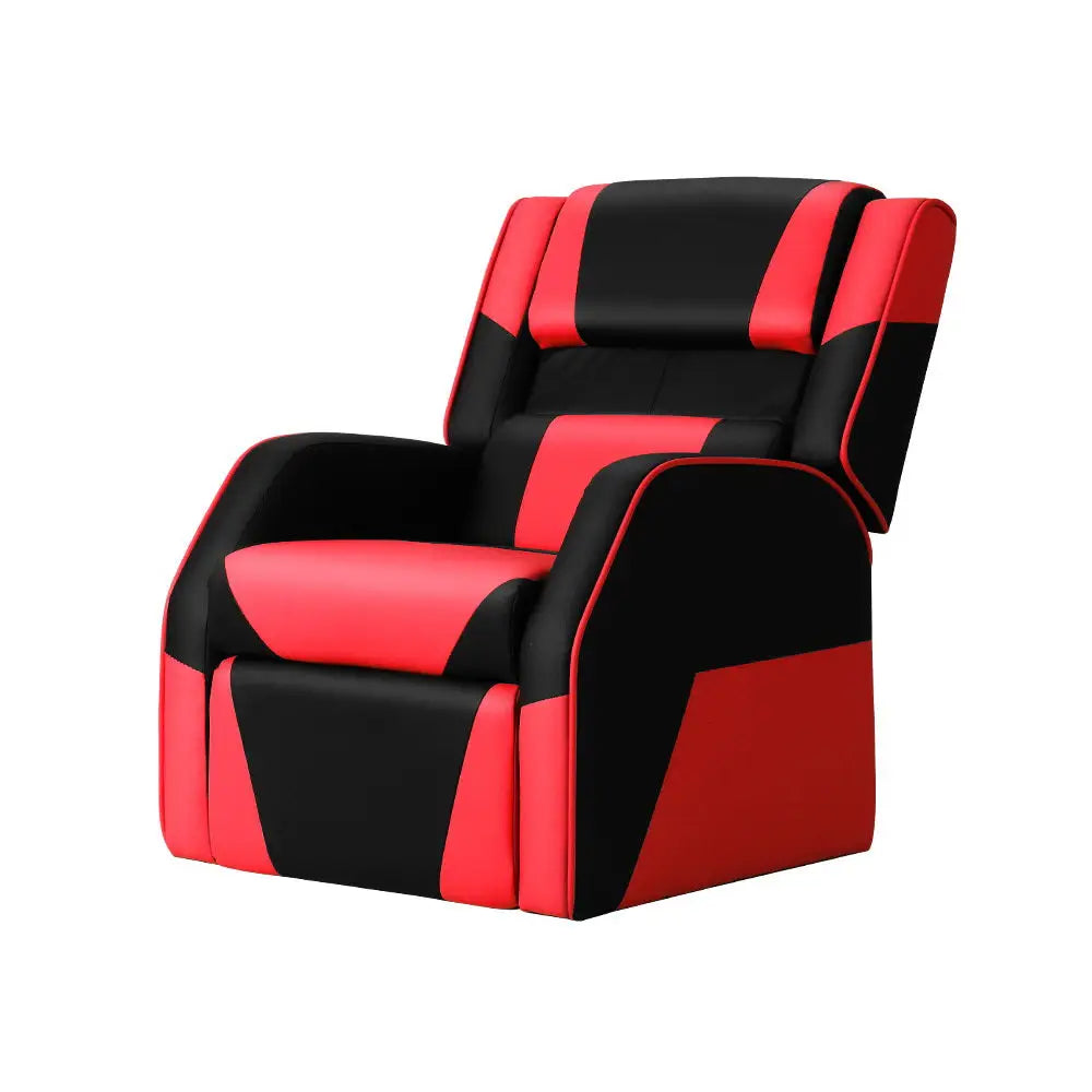 Keezi Kids Recliner Chair PU Leather Gaming Sofa Lounge Couch Children Armchair - Baby & Kids > Kid’s Furniture