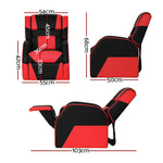 Keezi Kids Recliner Chair PU Leather Gaming Sofa Lounge Couch Children Armchair - Baby & Kids > Kid’s Furniture