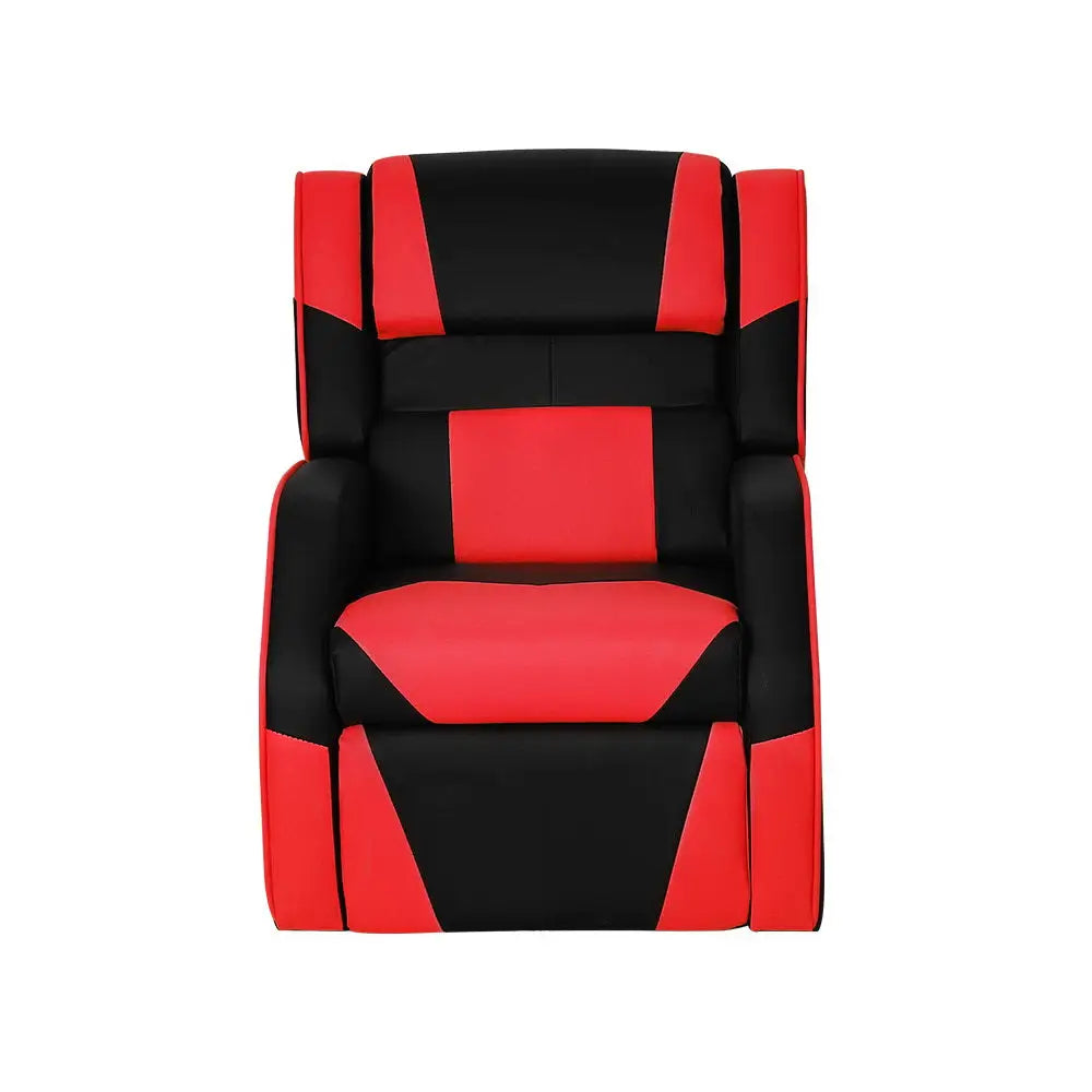 Keezi Kids Recliner Chair PU Leather Gaming Sofa Lounge Couch Children Armchair - Baby & Kids > Kid’s Furniture