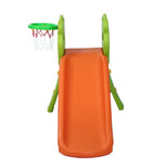 Keezi Kids Slide Set Basketball Hoop Indoor Outdoor Playground Toys 100cm Orange - Baby & Kids > Baby & Kid’s Toys >