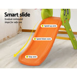 Keezi Kids Slide Set Basketball Hoop Indoor Outdoor Playground Toys 100cm Orange - Baby & Kids > Baby & Kid’s Toys >