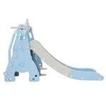 Keezi Kids Slide Swing Set Basketball Hoop Outdoor Playground Toys 170cm Blue - Baby & Kids > Baby & Kid’s Toys >