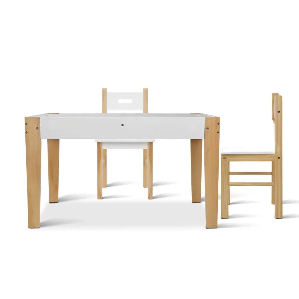Keezi Kids Table Chair Set Children Storage Study Desk Toy Play Game Chalkboard - Baby & Kids > Kid’s Furniture