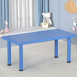 Keezi Kids Table Plastic Square Activity Study Desk 60X120CM - Baby & Kids > Kid’s Furniture