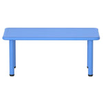 Keezi Kids Table Plastic Square Activity Study Desk 60X120CM - Baby & Kids > Kid’s Furniture