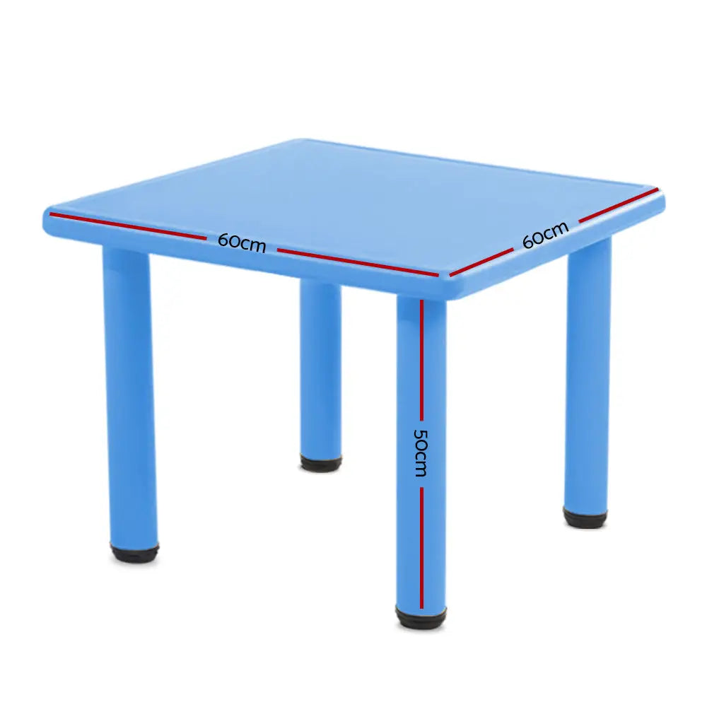 Keezi Kids Table Plastic Square Activity Study Desk 60X60CM - Baby & Kids > Kid’s Furniture