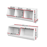 Keezi Kids Toy Box Bookshelf Storage Bookcase Organiser Display Stackable - Baby & Kids > Kid’s Furniture