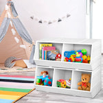 Keezi Kids Toy Box Bookshelf Storage Bookcase Organiser Display Stackable - Baby & Kids > Kid’s Furniture