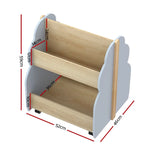 Keezi Kids Toy Box Bookshelf Storage Bookcase Organiser Display Shelf - Baby & Kids > Kid’s Furniture
