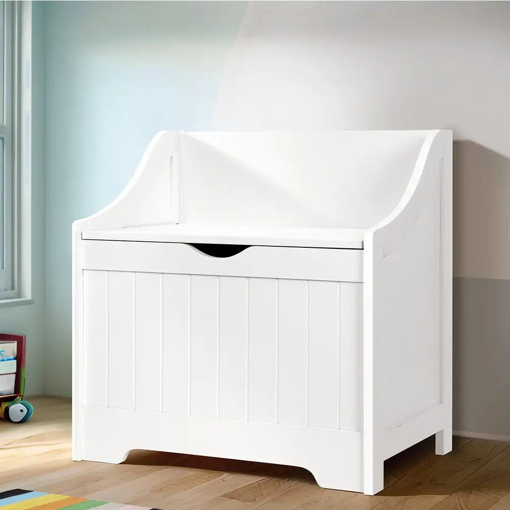 Keezi Kids Toy Box Chest Children Storage Clothes Toys Organiser Square - Baby & Kids > Kid’s Furniture