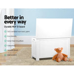 Keezi Kids Toy Box Chest Storage Blanket Children Clothes Room Organiser White - Baby & Kids > Kid’s Furniture