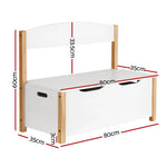 Keezi Kids Toy Box Chest Storage Blanket Children Organiser Seating Bench - Baby & Kids > Kid’s Furniture