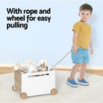 Keezi Kids Toy Box Container Children Chest Storage Clothes Organiser Wheels - Home & Garden > Storage