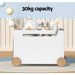 Keezi Kids Toy Box Container Children Chest Storage Clothes Organiser Wheels - Home & Garden > Storage