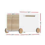 Keezi Kids Toy Box Container Children Chest Storage Clothes Organiser Wheels - Home & Garden > Storage