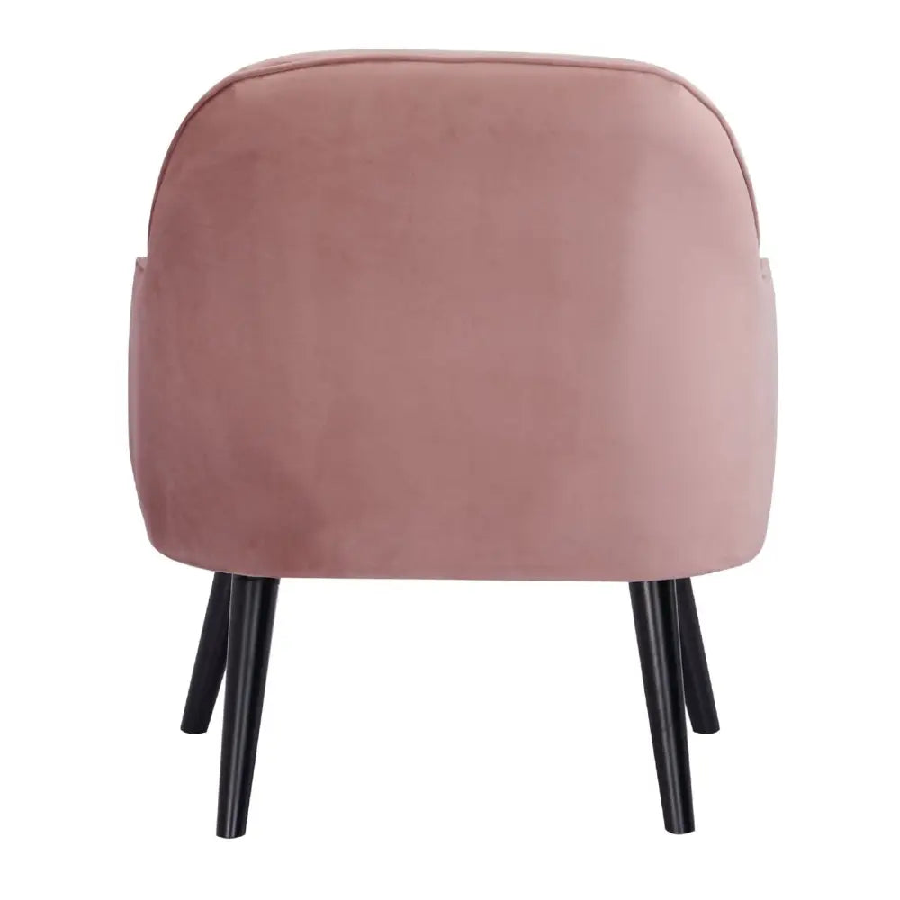 Keira Accent Sofa Arm Chair Fabric Uplholstered Lounge Couch - Pink - Furniture > Sofas