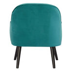 Keira Set of 2 Accent Sofa Arm Chair Fabric Uplholstered Lounge - Mid Blue - Furniture > Sofas