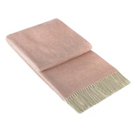 Kensington Throw - 10% Cashmere/ 90% Super Fine Merino Wool - Blush - Home & Garden > Decor