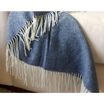 Kensington Throw - 10% Cashmere/ 90% Super Fine Merino Wool - Navy - Home & Garden > Decor