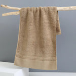 Khaki Luxury 100% Cotton Face Towel Set - 3-Piece Thick & Absorbent Towels - Home & Garden > Bathroom Accessories >