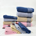 Khaki Luxury Cotton Towel Set - 6-Piece Highly Absorbent Bath & Hand Towels - Home & Garden > Bathroom Accessories >