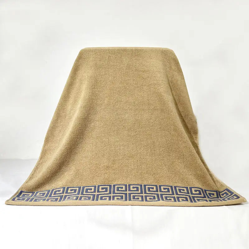 Khaki Luxury Cotton Towel Set - 6-Piece Highly Absorbent Bath & Hand Towels - Home & Garden > Bathroom Accessories >