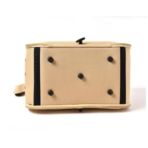 Khaki Stylish EVA Pet Carrier Bag - Lightweight Portable & Breathable Travel Crate for Small Dogs & Cats - Pet Care >