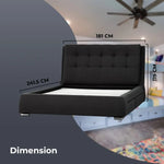 Kiama Queen Size Bed Frame Timber Mattress Base With Storage Drawers - Grey - Furniture > Bedroom > Beds & Bed Frames