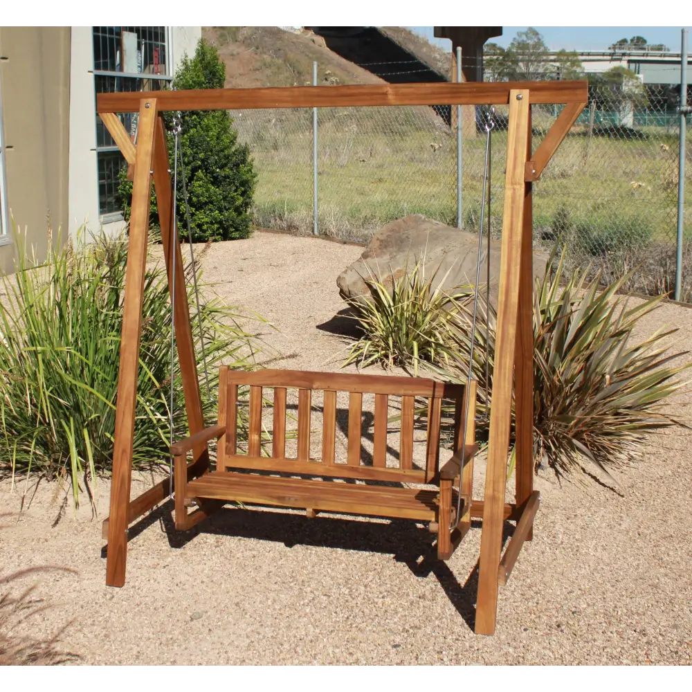 Kid Outdoor Hardwood Garden Swing - Baby & Kids > Kid’s Furniture