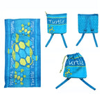 Kids Beach Towel N Bag Turtle - Home & Garden > Bathroom Accessories