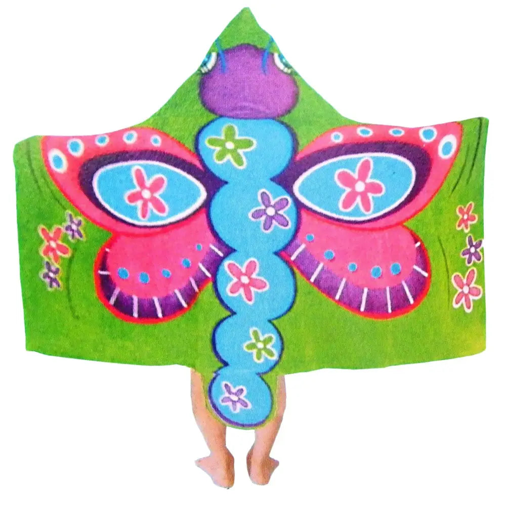 Kids Cotton Velour Beach Cape Butterfly - Home & Garden > Pool & Accessories > Beach Towels