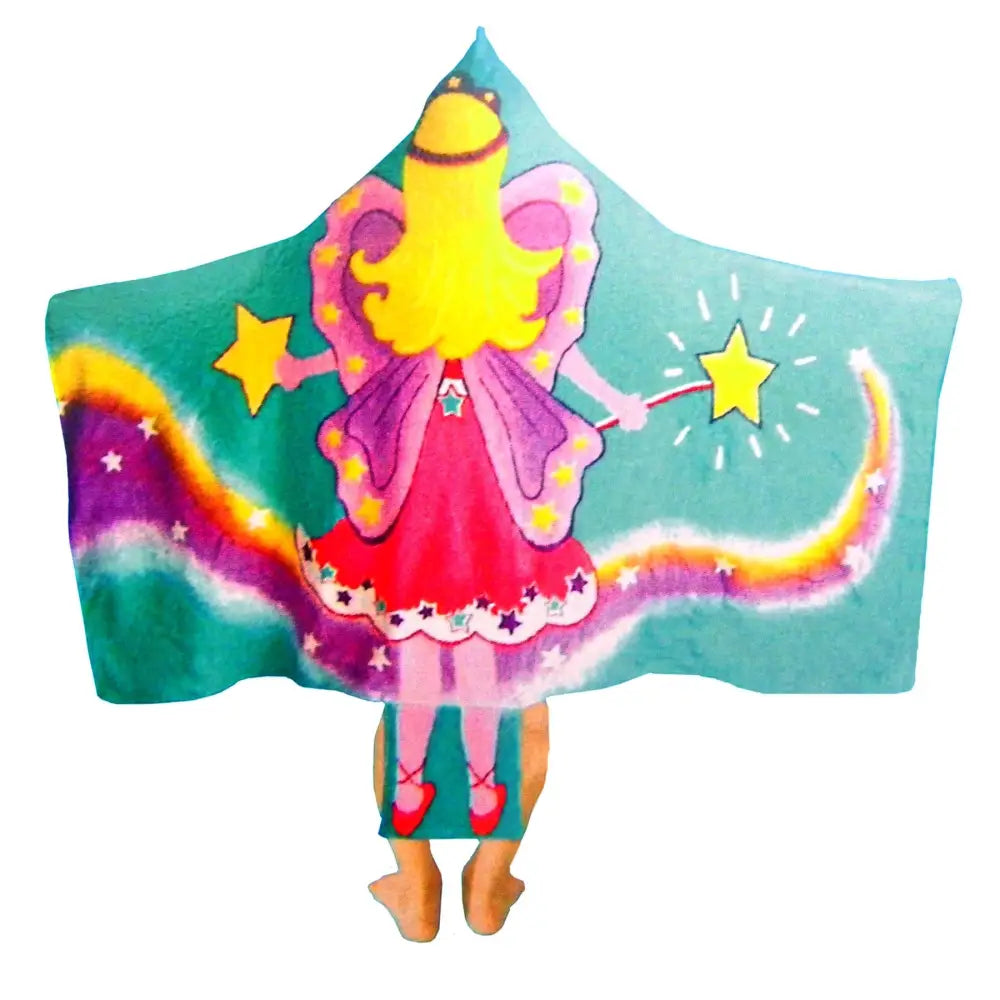Kids Cotton Velour Beach Cape Fairy - Home & Garden > Pool & Accessories > Beach Towels