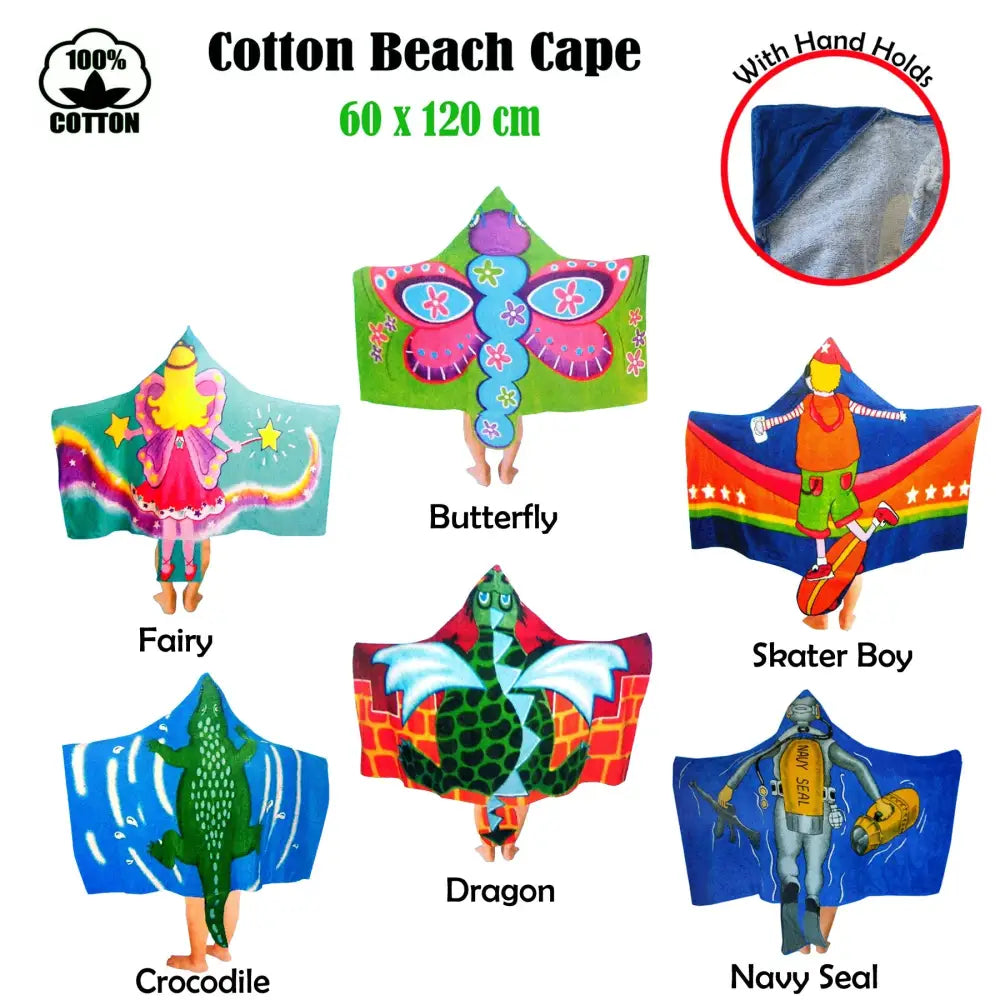 Kids Cotton Velour Beach Cape Skater Boy - Baby & Kids > Boy’s Clothing > Boy’s Shirts & T-shirts
