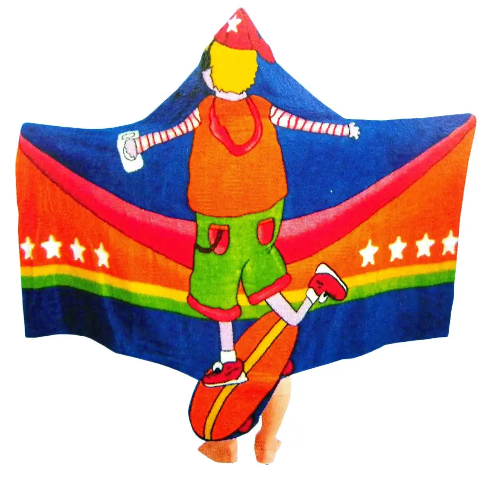 Kids Cotton Velour Beach Cape Skater Boy - Baby & Kids > Boy’s Clothing > Boy’s Shirts & T-shirts