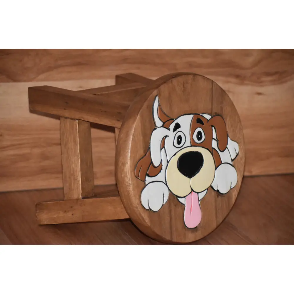 Kids furniture Wooden Stool Puppy Dog Chair Toddlers Step Sitting - Baby & Kids > Kid’s Furniture