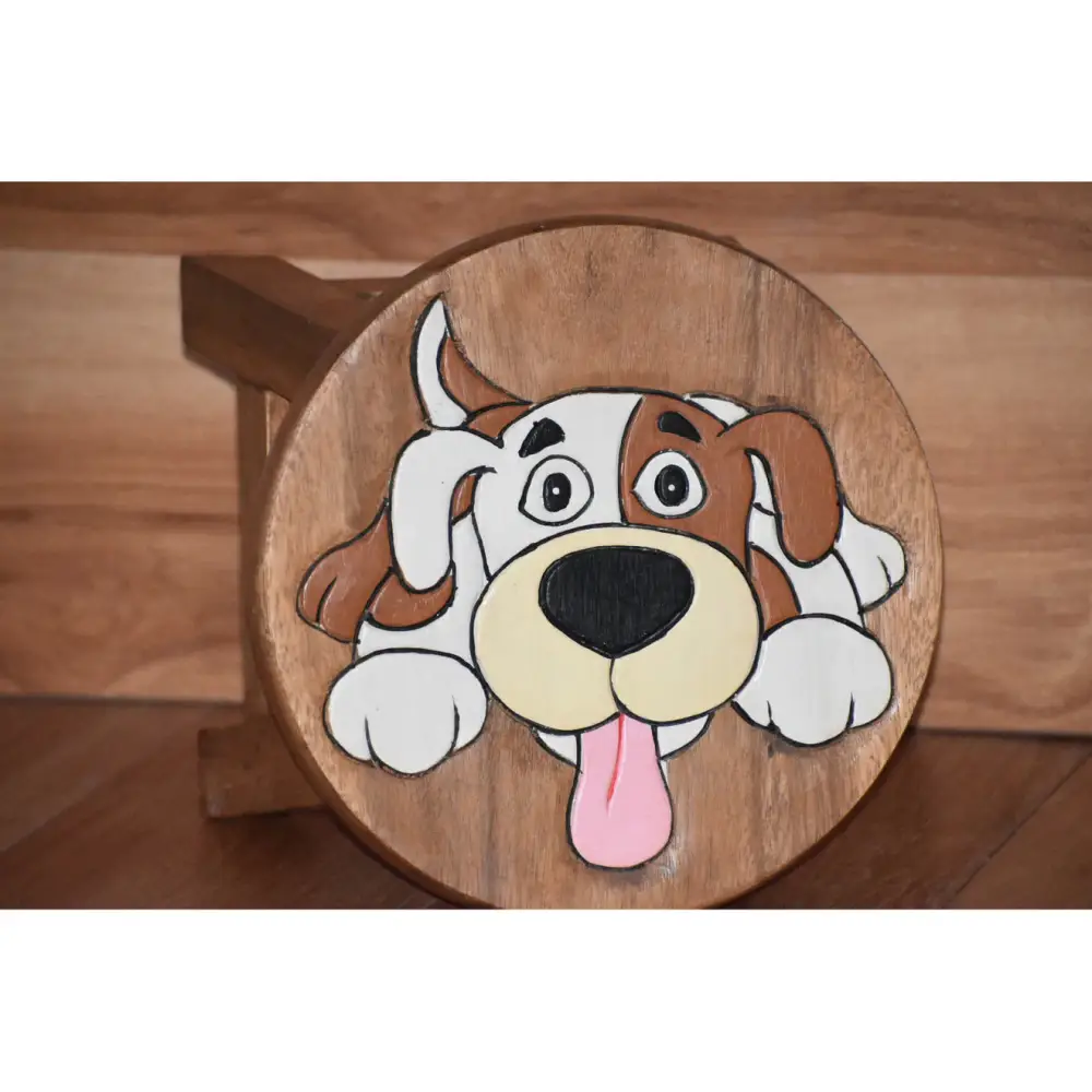 Kids furniture Wooden Stool Puppy Dog Chair Toddlers Step Sitting - Baby & Kids > Kid’s Furniture