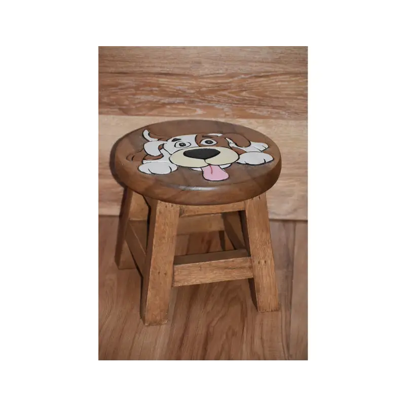 Kids furniture Wooden Stool Puppy Dog Chair Toddlers Step Sitting - Baby & Kids > Kid’s Furniture
