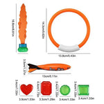 Kids Pool Diving Toys Set Underwater Games Fun Swimming Training Summer Toys - Home & Garden > Pool & Accessories