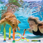 Kids Pool Diving Toys Set Underwater Games Fun Swimming Training Summer Toys - Home & Garden > Pool & Accessories