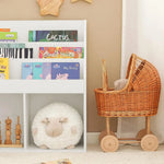 Kids Shelving Unit 3 Shelves 2 Compartments - Furniture > Living Room