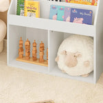 Kids Shelving Unit 3 Shelves 2 Compartments - Furniture > Living Room