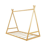 Kids Tent Montessori Toddler Floor Bed Wooden Bedframe - Furniture > Bedroom